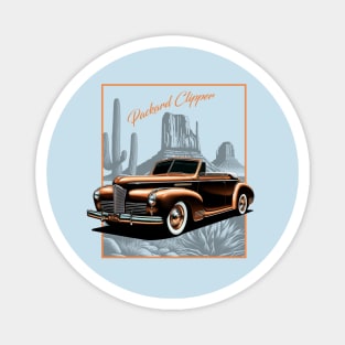 1942 Packard Clipper Vintage Travel Design Magnet